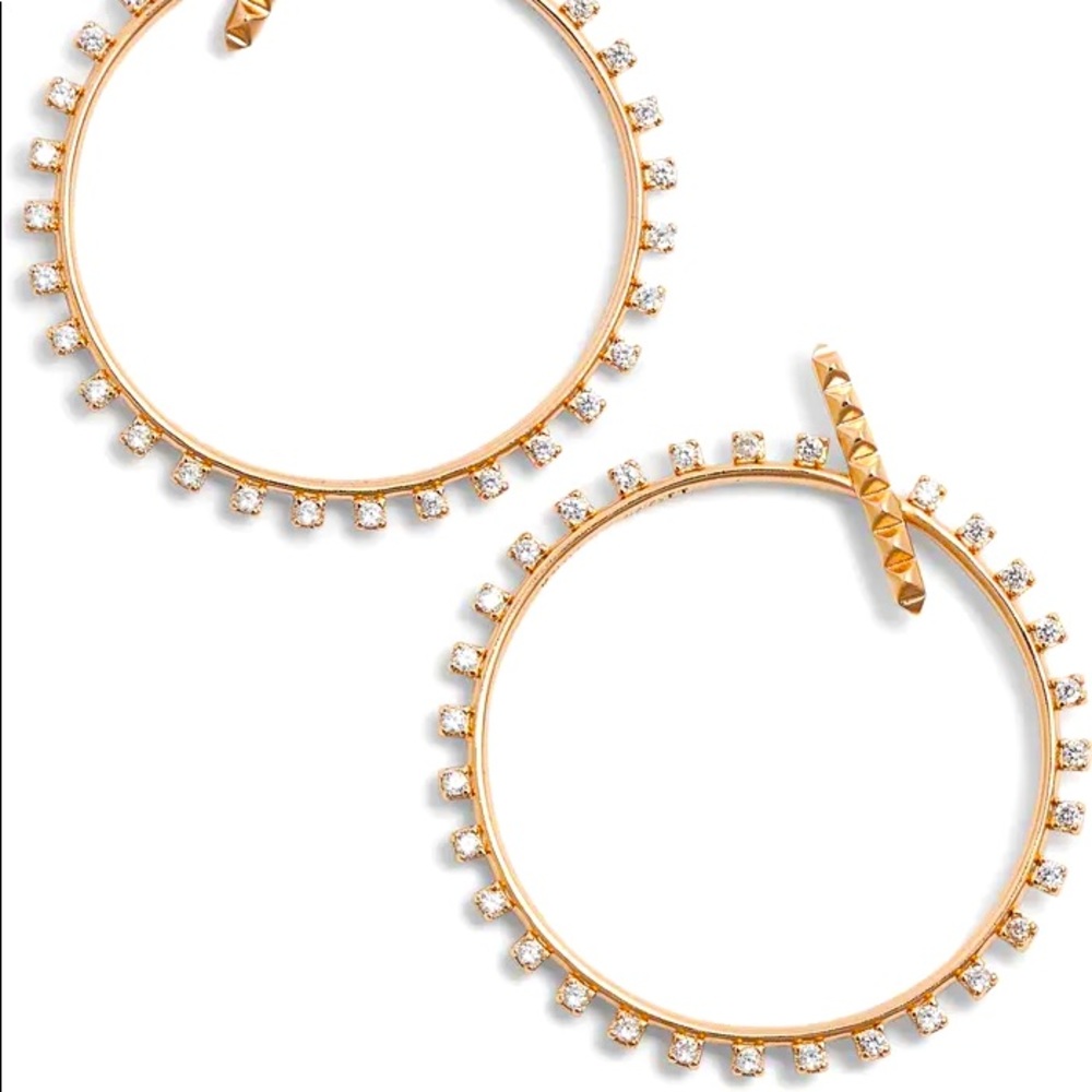 Kendra Scott Charlie Grace Hoops in Rose Gold